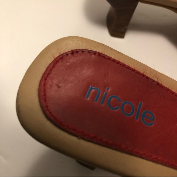 Vintage Nicole wood-look heel sandal - Picture 5 of 6